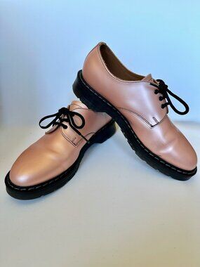 Solovair Gibson US 9.5 (UK 7.5) Iridescent Pink Leather Made in England Derby
